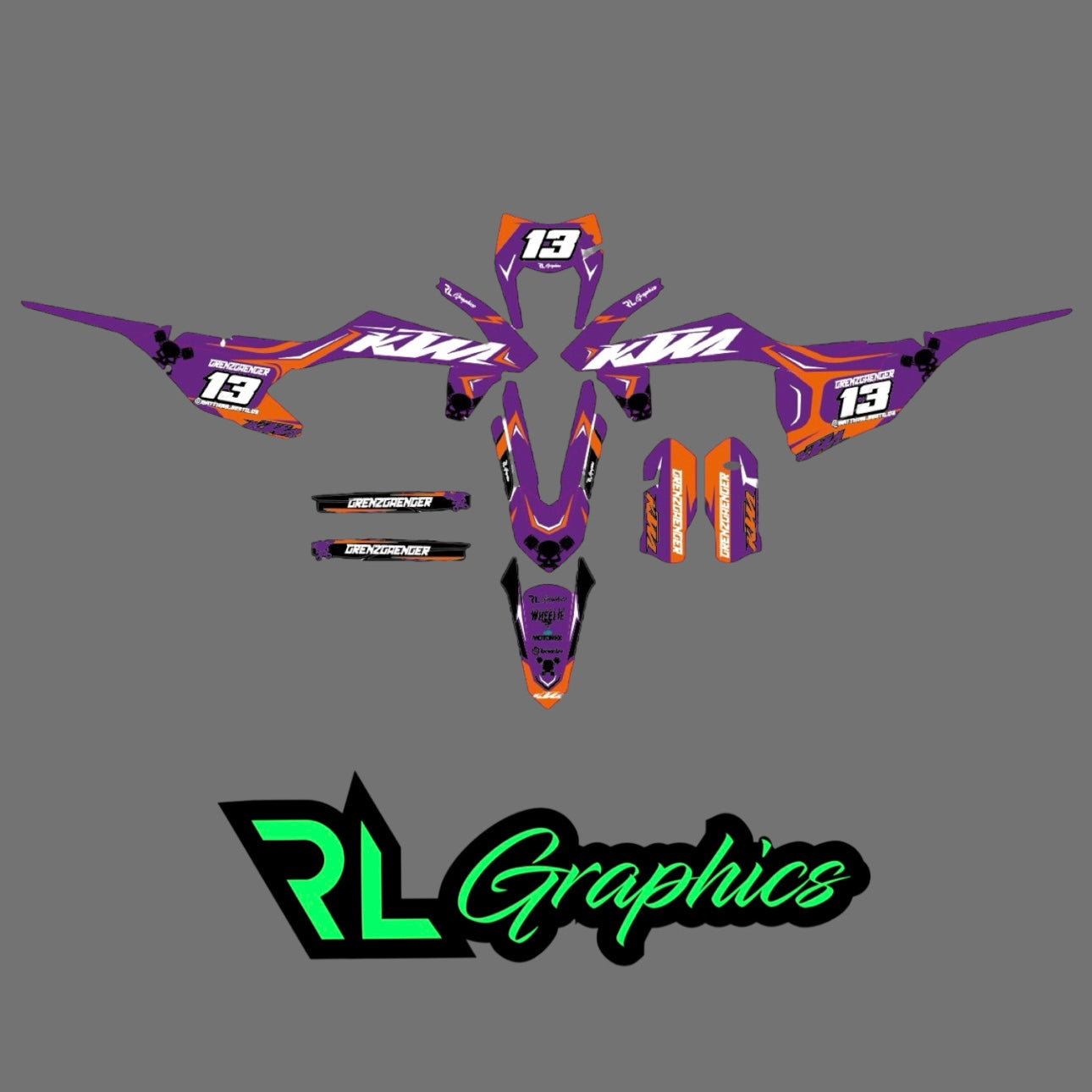grafica ktm “purple skull” RL_RacingStore