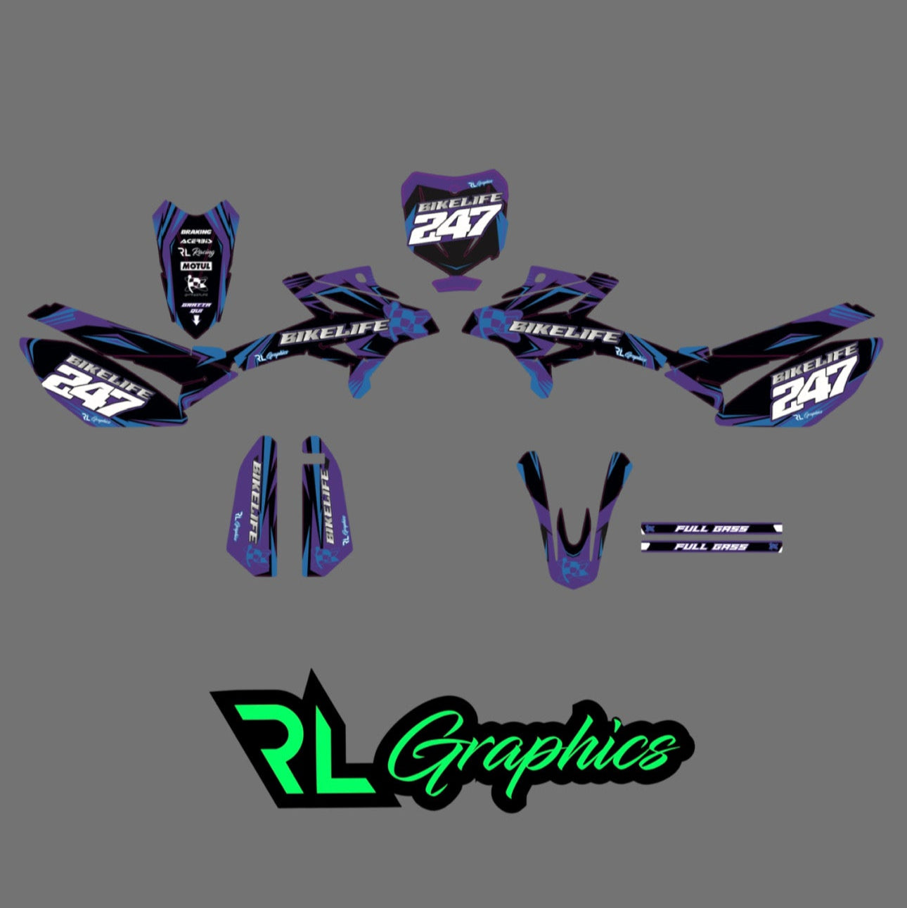 Grafica beta “bikelife purple”
