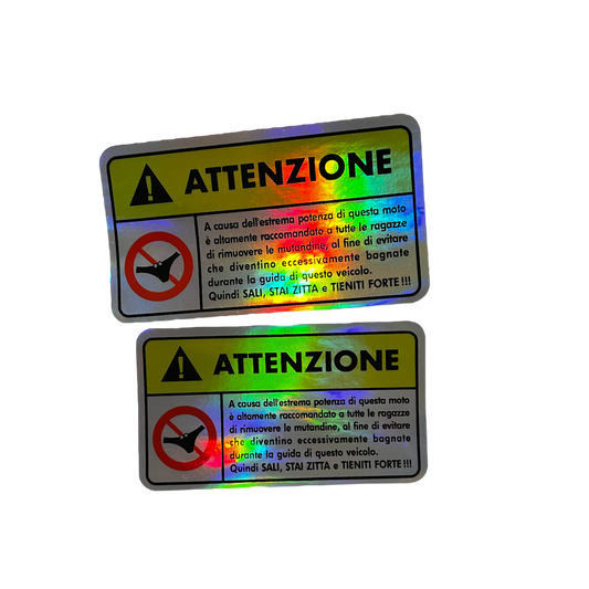 Stickers ATTENZIONE RL_RacingStore