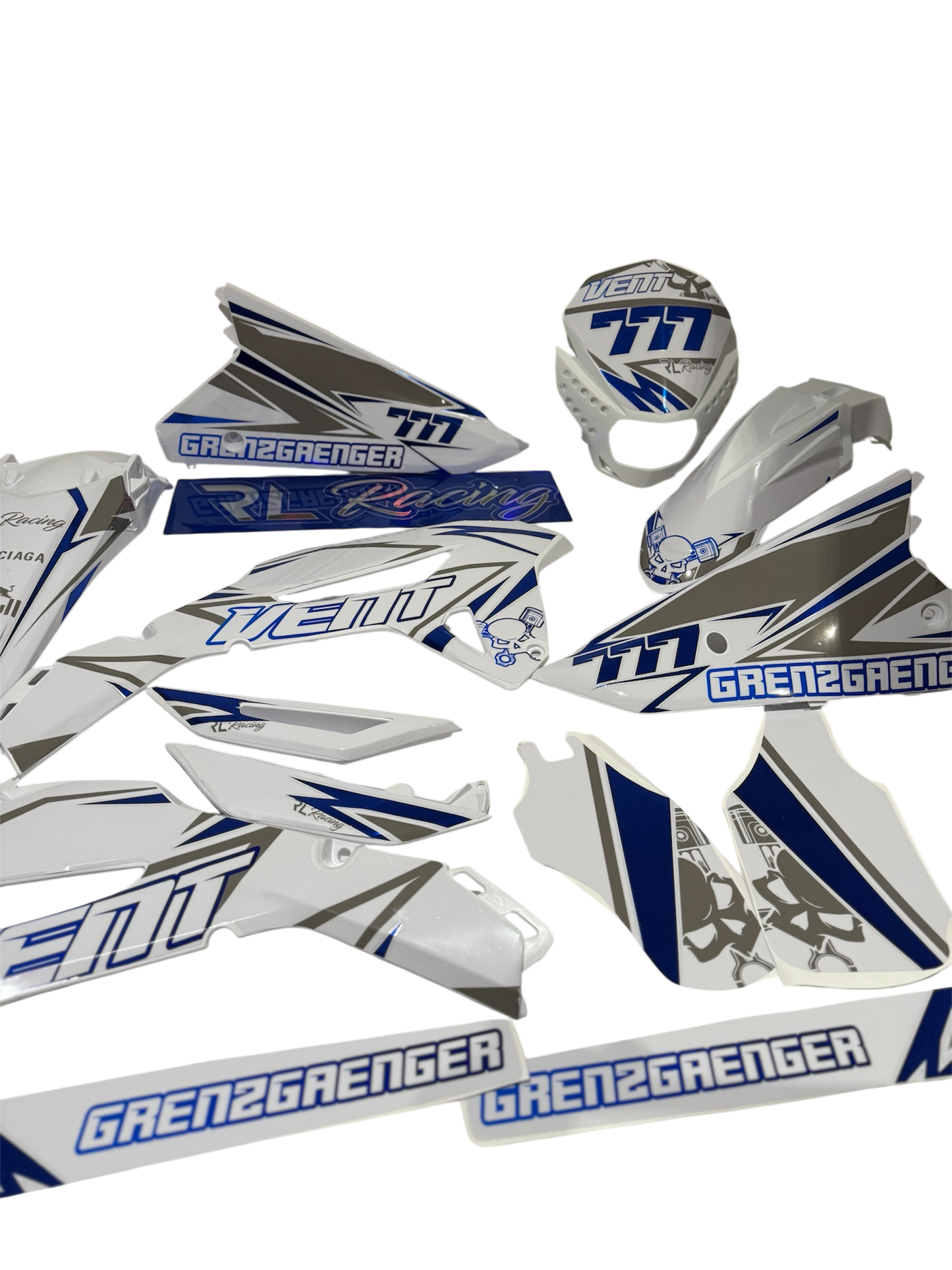 KIT plastiche vent/hm Derapage 2021-2025 ⚫️⚪️🔴 Milano Racing Components