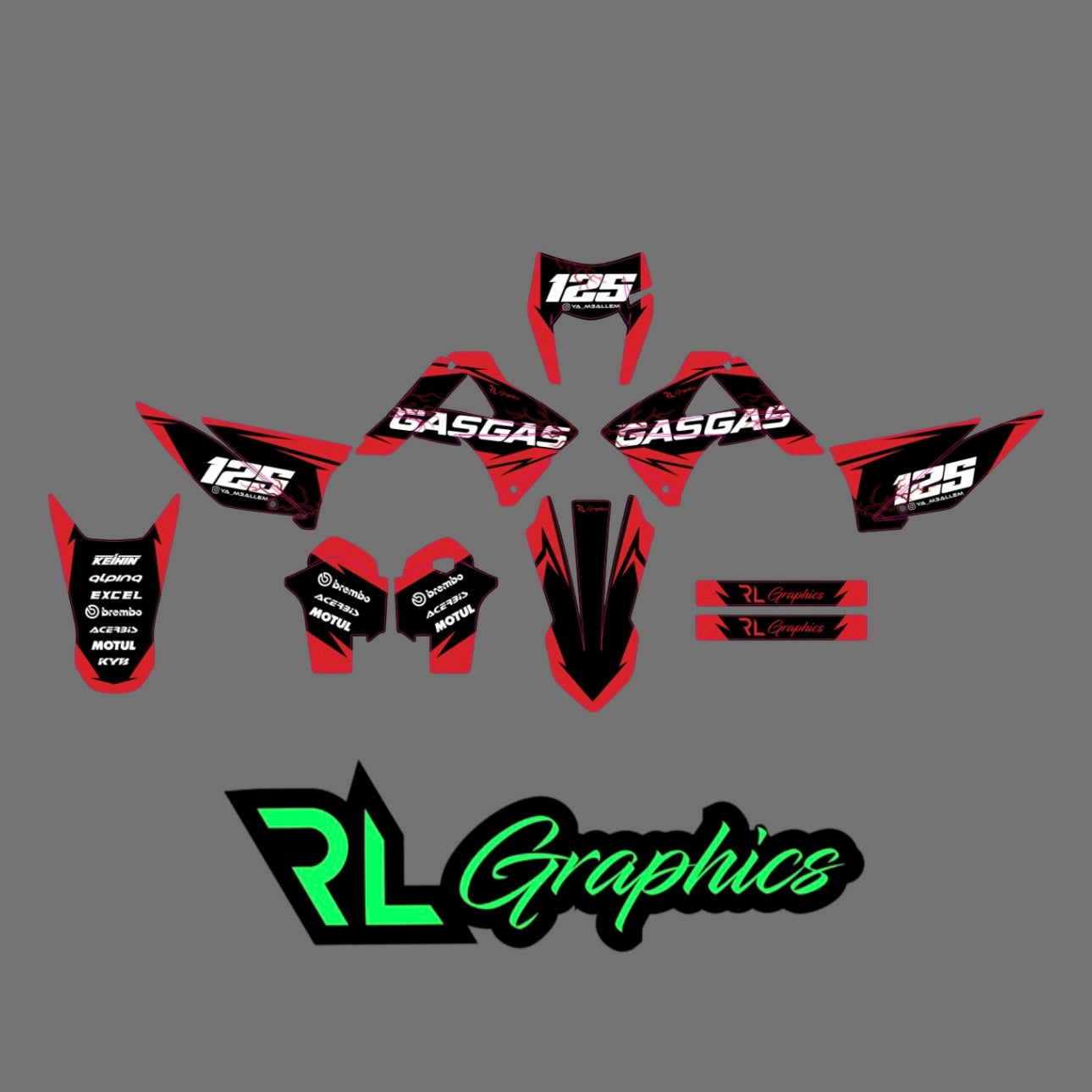 Grafica “gasgas” Milano Racing Components