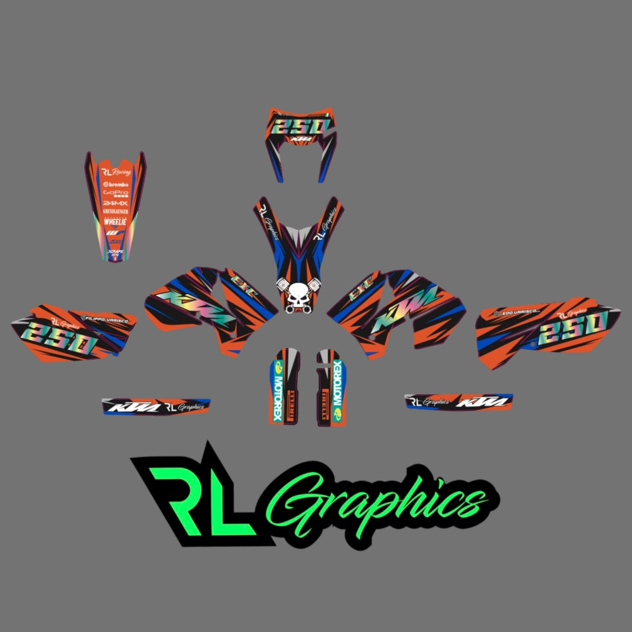 Grafica ktm “contest” Milano Racing Components