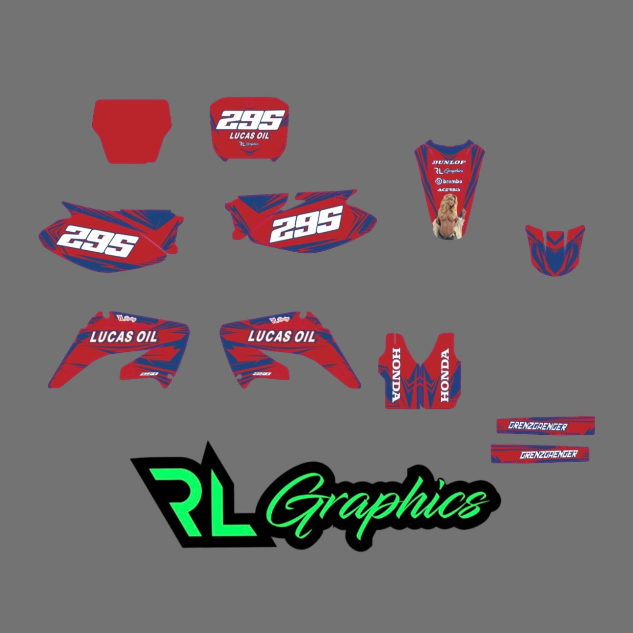 Grafica “red hotties” Milano Racing Components