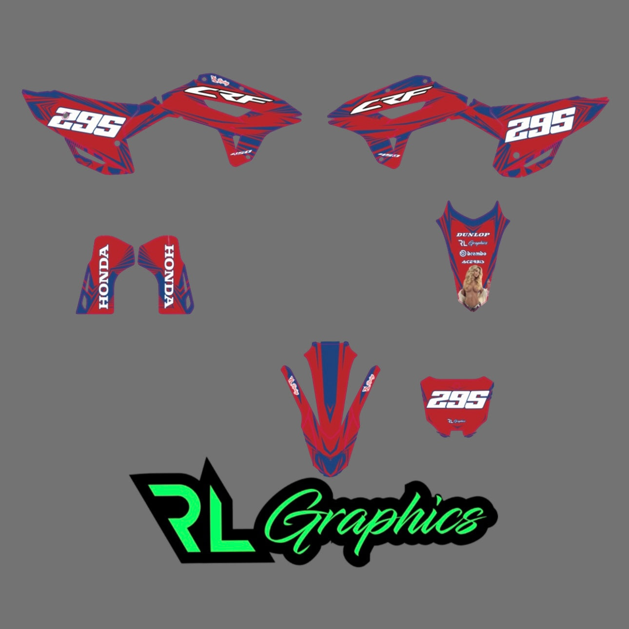 Grafica “red hotties 2” Milano Racing Components