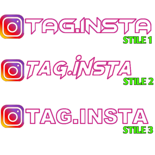 Adesivi Tag INSTAGRAM - RL_RacingStore