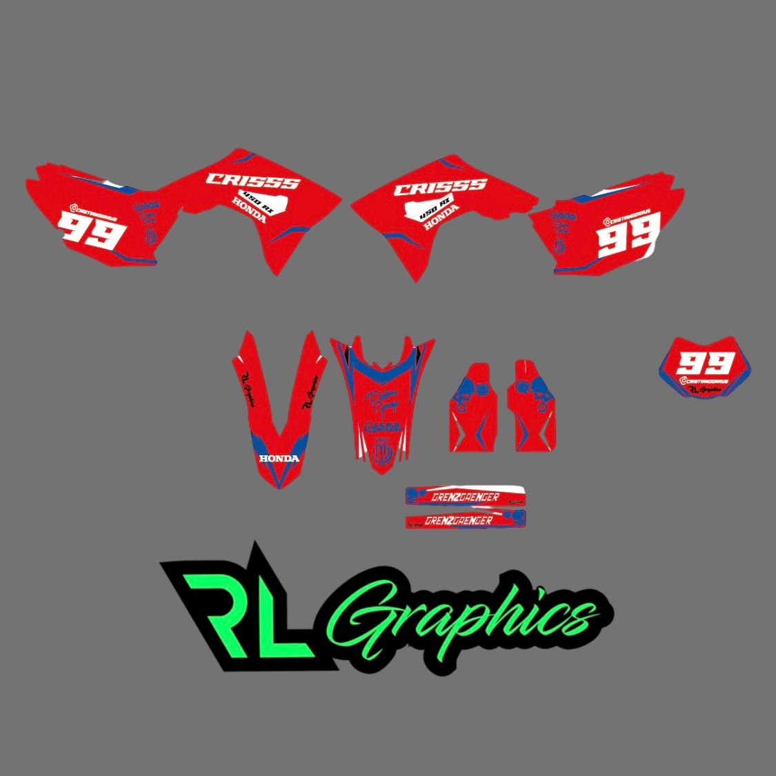 Grafica crf “red whity” RL_RacingStore