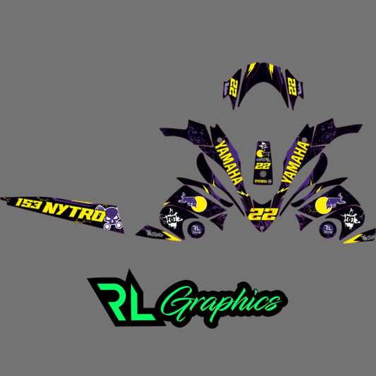 Grafica MOTOSLITTA YAMAHA “NEON FLUO”
