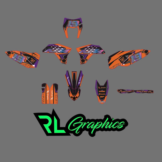 Grafica ktm exc “sky orange holo” RL_RacingStore