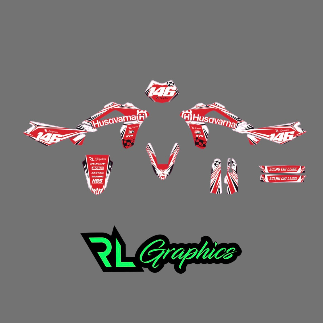 Grafica husqvarna “red victory” - RL_RacingStore