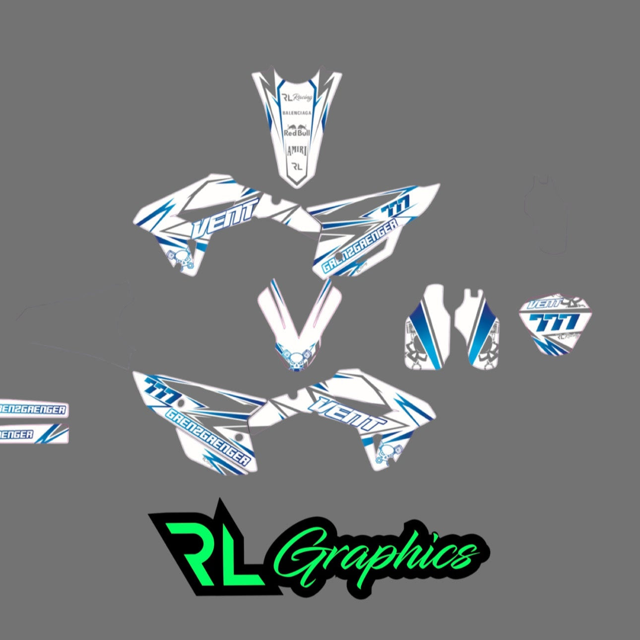 Grafica vent “blue grenz“