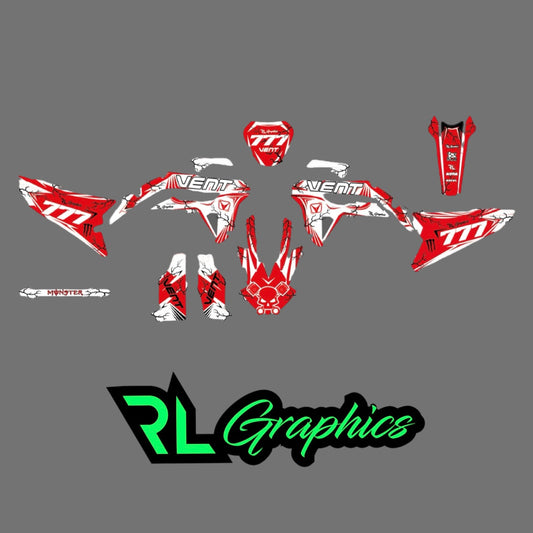 grafica vent “black spark whity” RL_RacingStore
