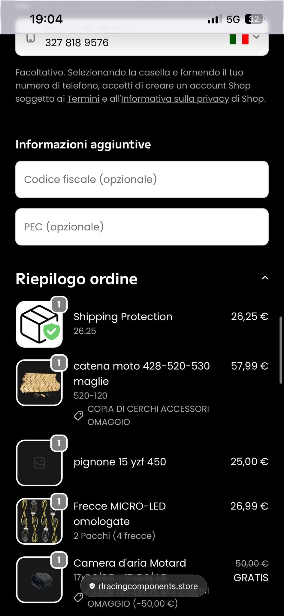 saldo pietro orlando cerchi 17’ yz