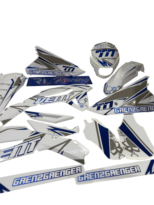 KIT plastiche vent/hm Derapage 2021-2025 ⚫️⚪️🔴 Milano Racing Components