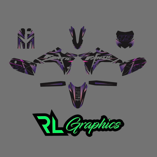 Grafica ”purple shade” Milano Racing Components