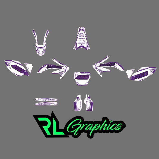 Grafica “purple grenz” Milano Racing Components