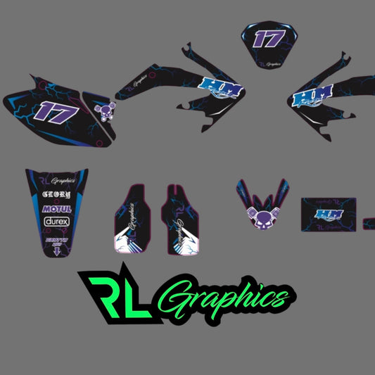 Grafica “hm purple-blu” Milano Racing Components