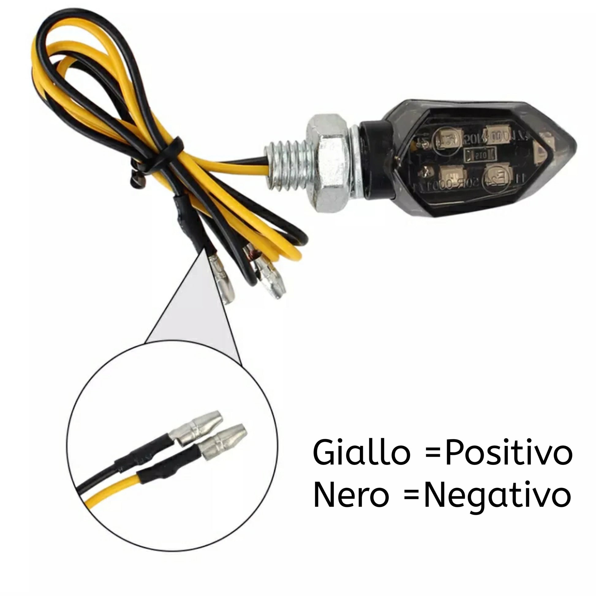 Lampa 90475 Micro, frecce moto Led omologate, indicatori di direzione a Led,  12V : : Auto e Moto