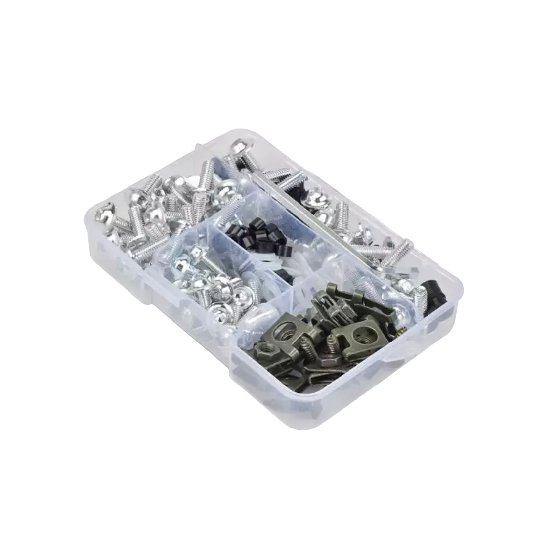 Viti Batteria Moto, M6x10/12/16/20mm 24 Set Dadi E Viti Batteria Moto Con 24 Pezzi Dadi Quadrati Per ATV Bici Scooter